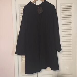 Brand new Cynthia Rowley black all wool coat (unlined) Size 2X